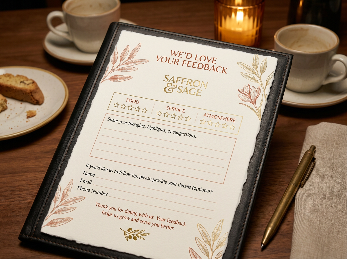 Private dining room signage and branding