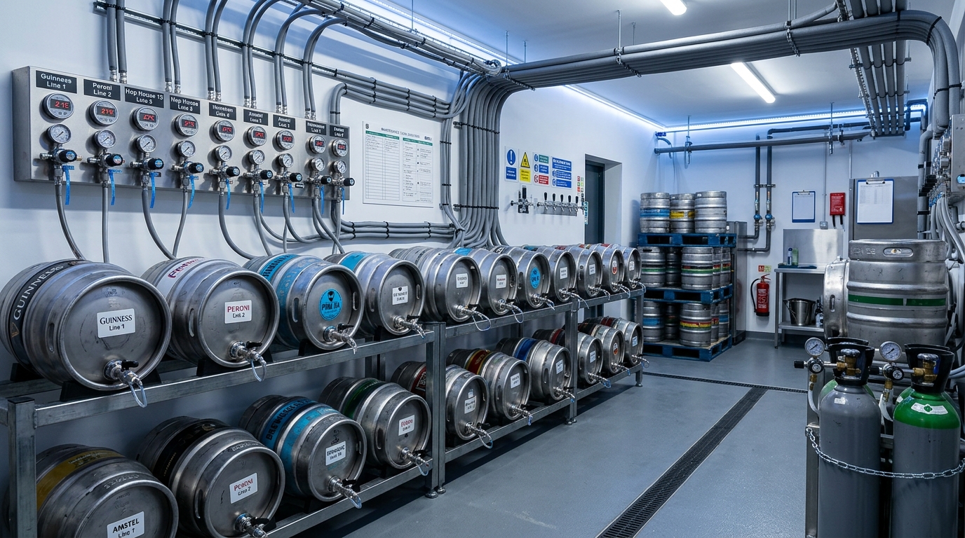 Cellar organisation signage and stock management system