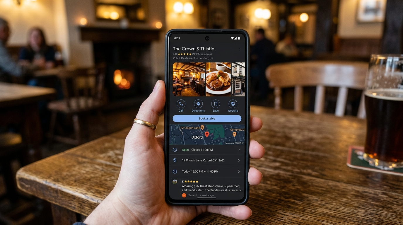 Google My Business listing optimisation with branded imagery