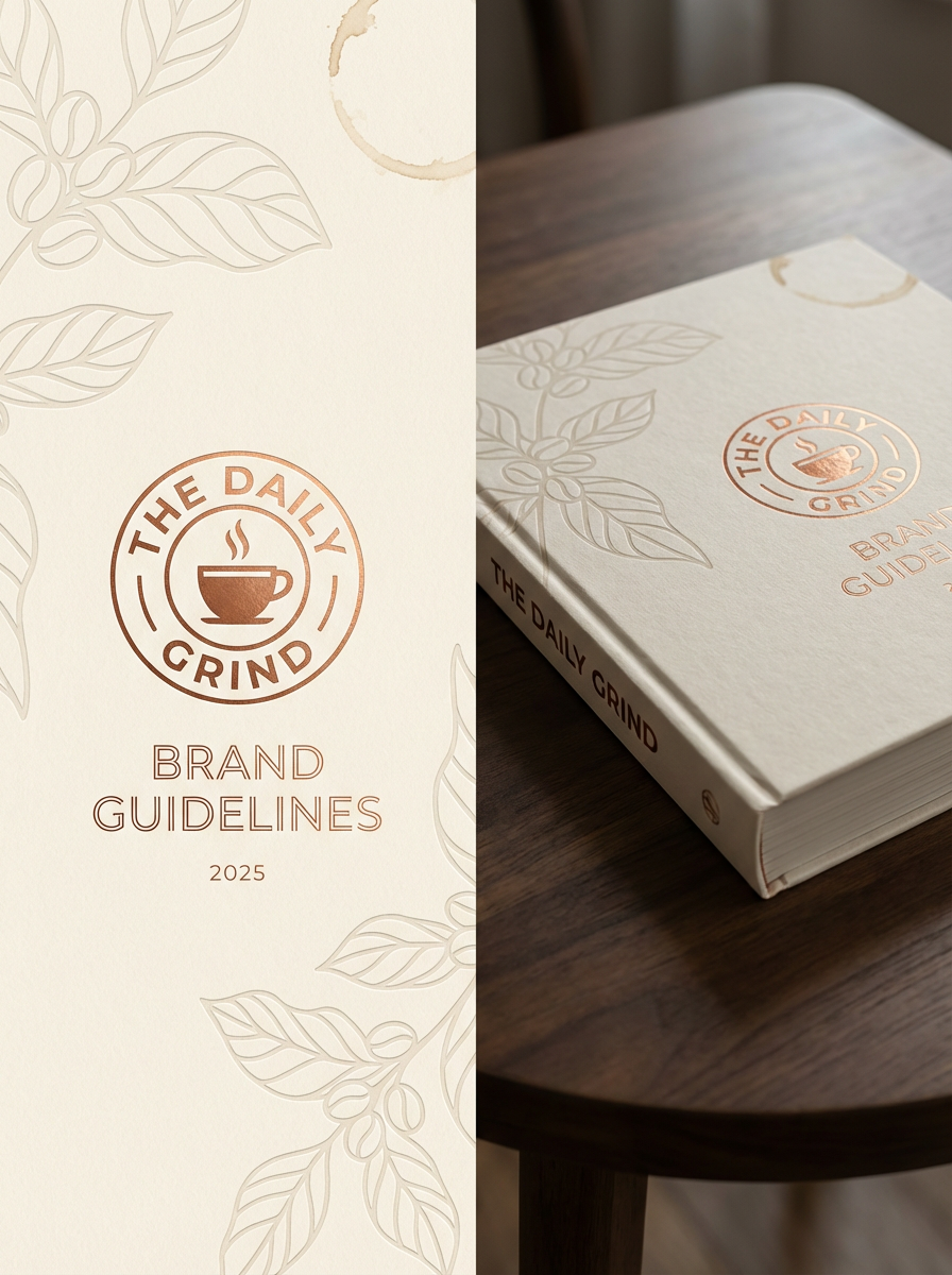 Branded napkins and seal stickers arranged flat-lay